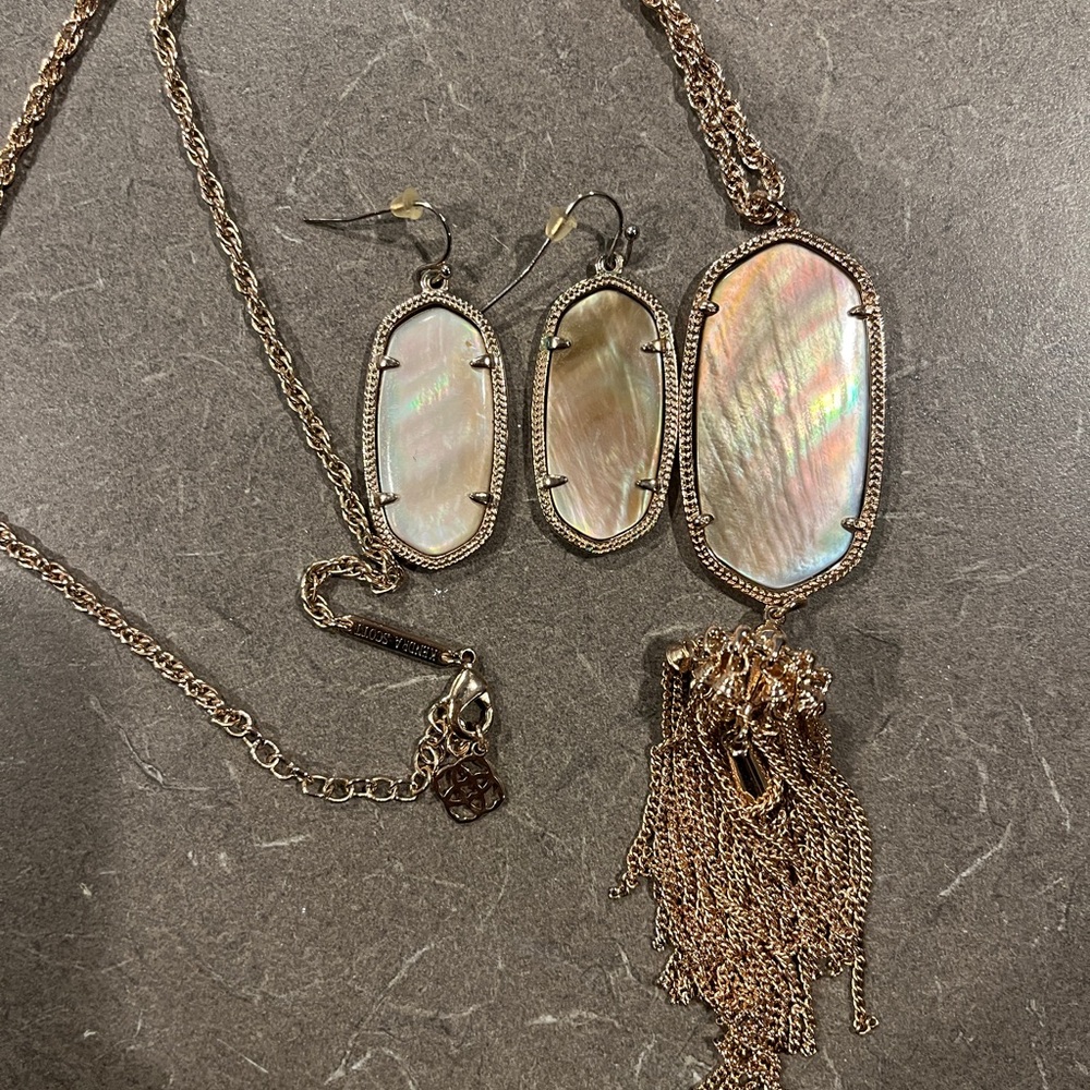 Brown Mother of Pearl KS Rayne & Elle Set - Picture 2 of 3